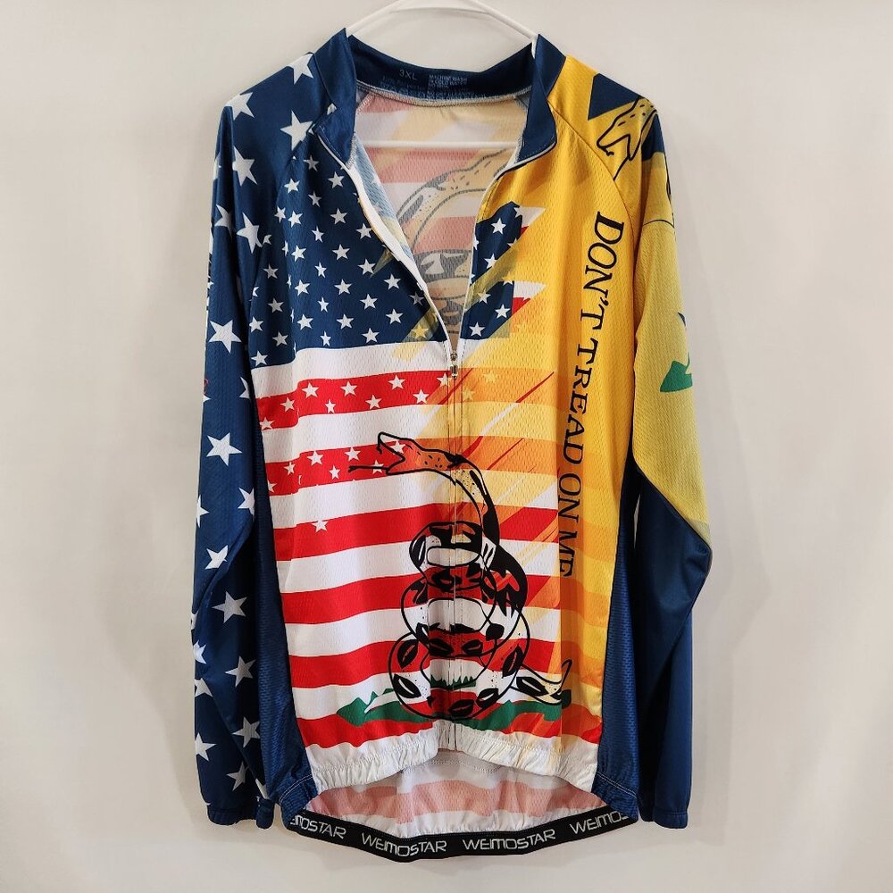 Weimostar Pro Team USA Autumn Long Sleeve Cycling Jersey Breathable Shirt